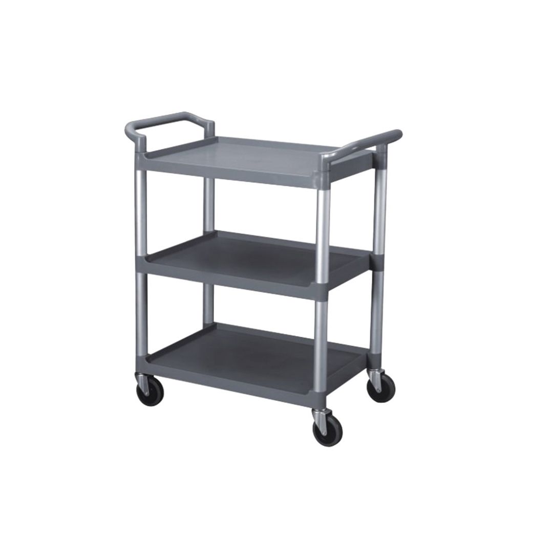 Chariot utilitaire en plastique 32" x 16" - Gris