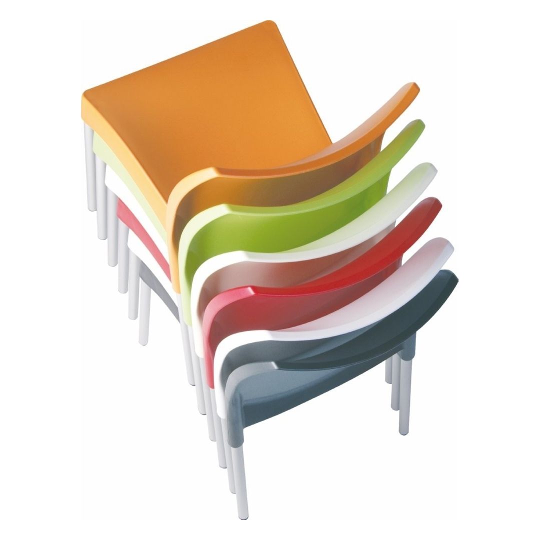 Chaise en résine Vita - Blanc