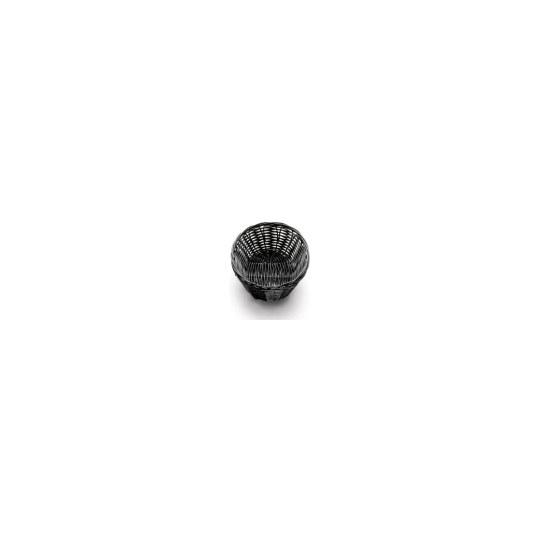 Panier en polypropylène ovale 7" x 5" - Brun