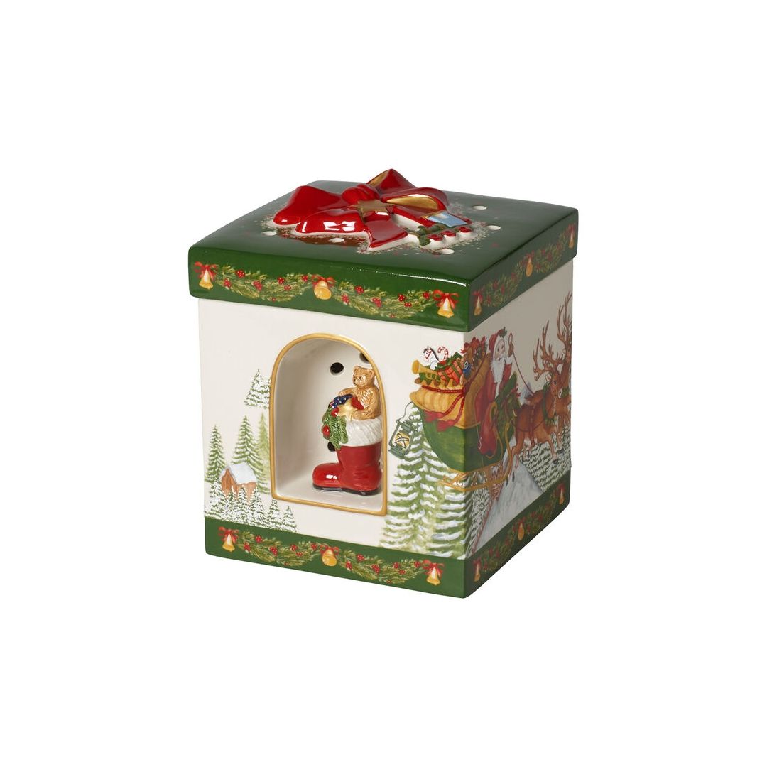 Récipient de rangement carré 6,25" - Christmas Toy's