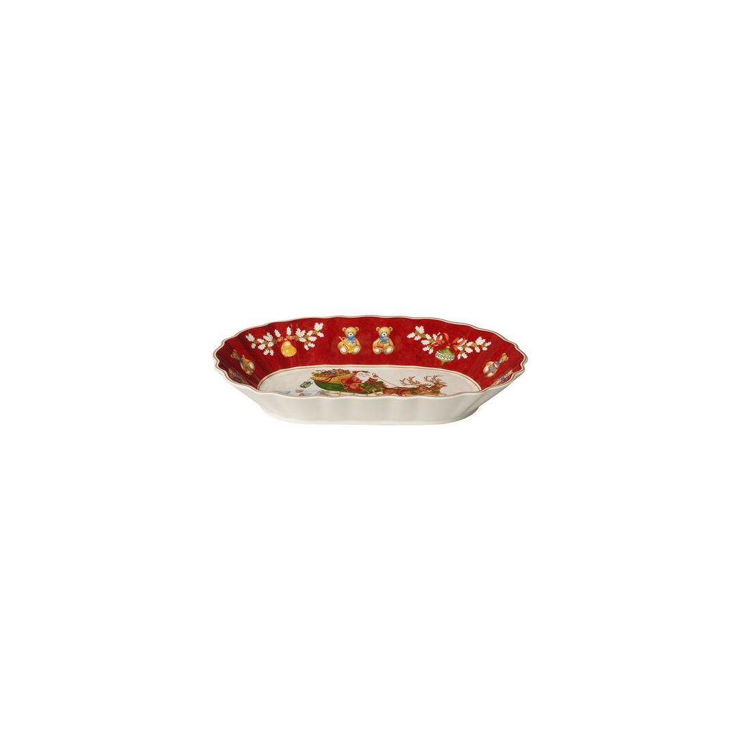 Bol de service ovale en porcelaine 11,5" x 8" - Toy's Fantasy