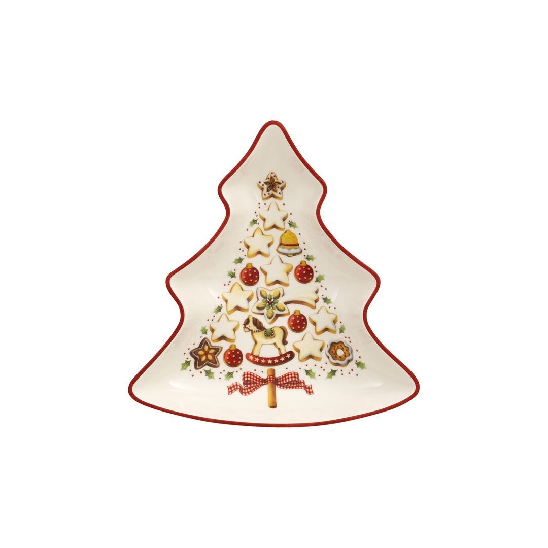 Assiette creuse en forme de sapin 6,5" - Winter Bakery Delight