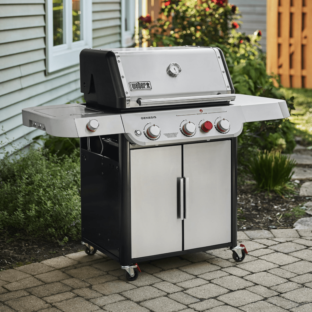 Genesis S-335C Propane Gas Grill w/ Side Burner - S/S