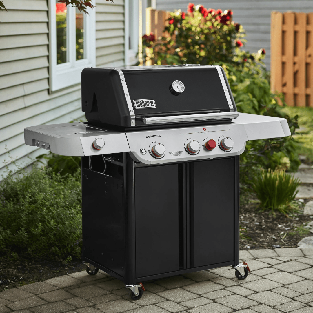 Genesis E-335C Propane Gas Grill w/ Side Burner - Black