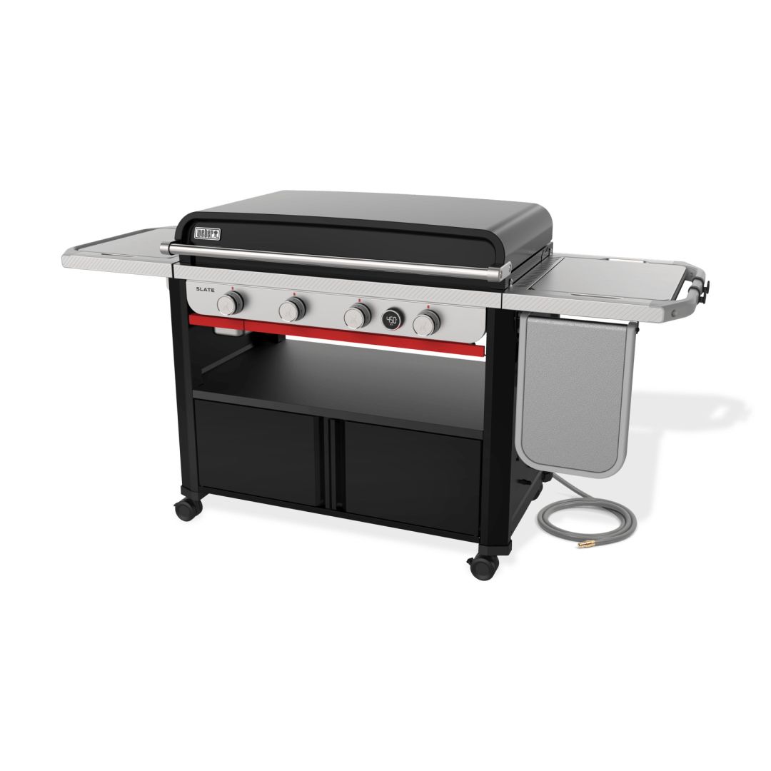 Plancha à quatre brûleurs au gaz naturel Slate 36" - Noir