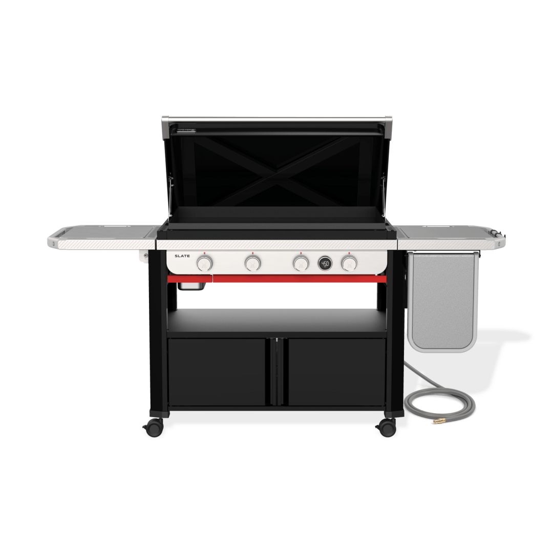 Plancha à quatre brûleurs au gaz naturel Slate 36" - Noir
