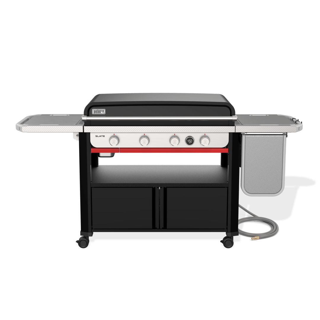 Plancha à quatre brûleurs au gaz naturel Slate 36" - Noir