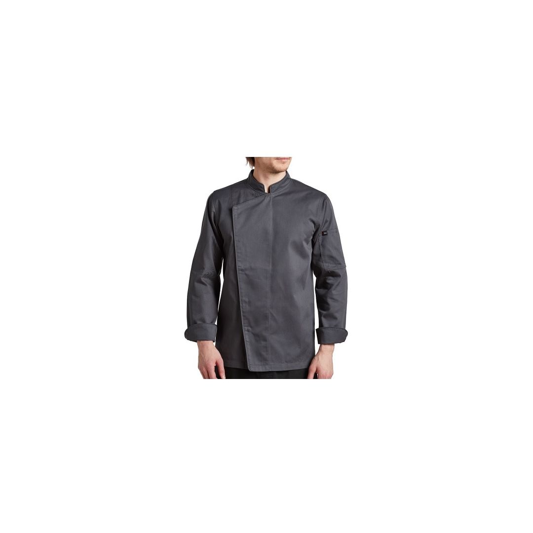 Veste de chef pour homme grand Breeze - Gris