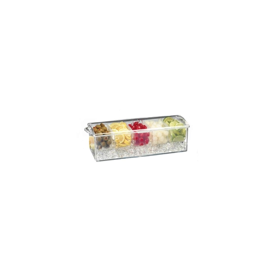 Compartiment à condiments sur glaçons en acrylique