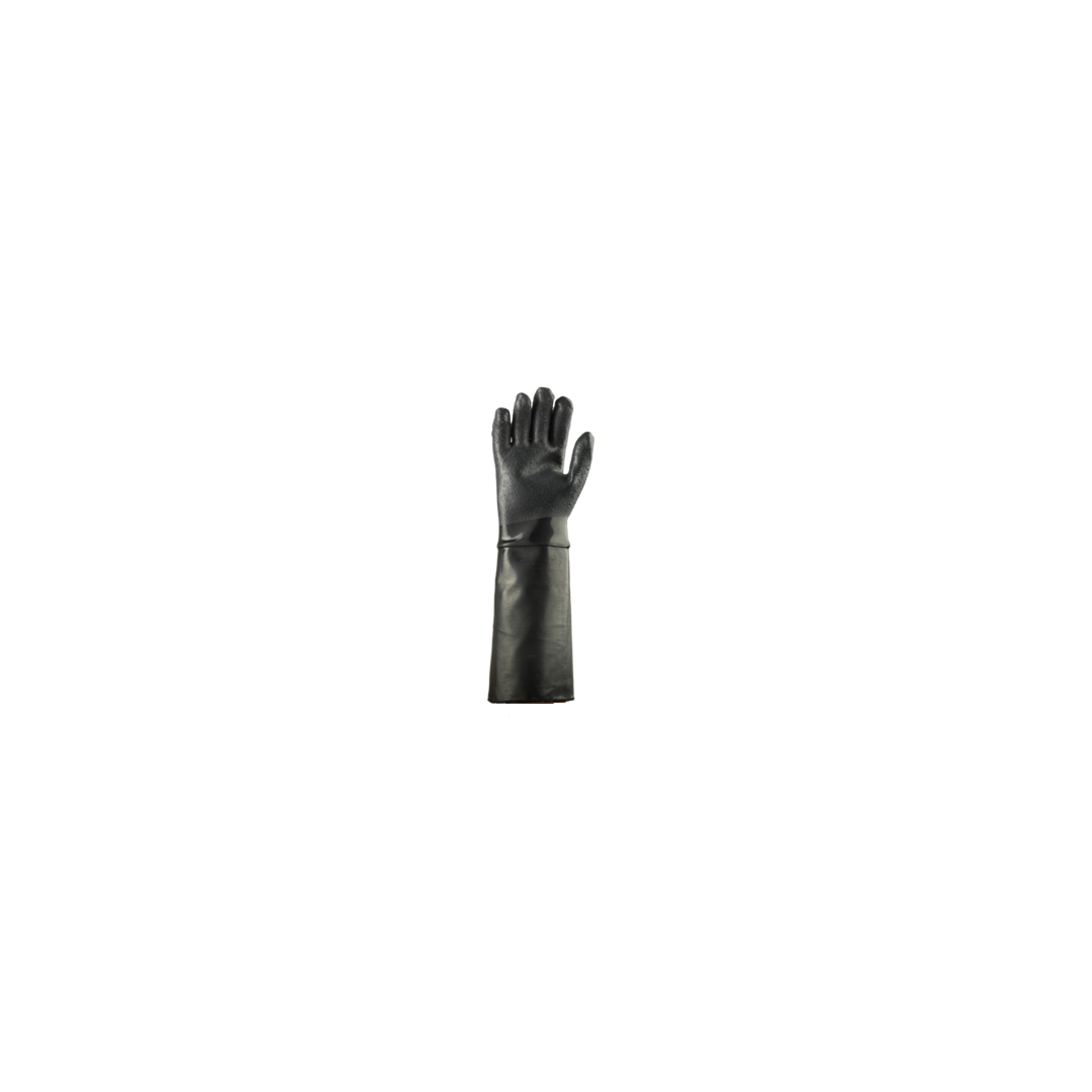 18" AlphaTec Pair of Size 10 Neoprene Gloves - Black