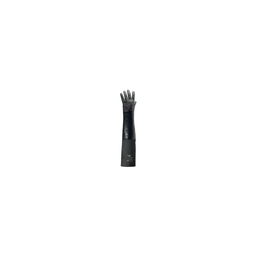 26" AlphaTec Pair of Size 10 Neoprene Gloves - Black
