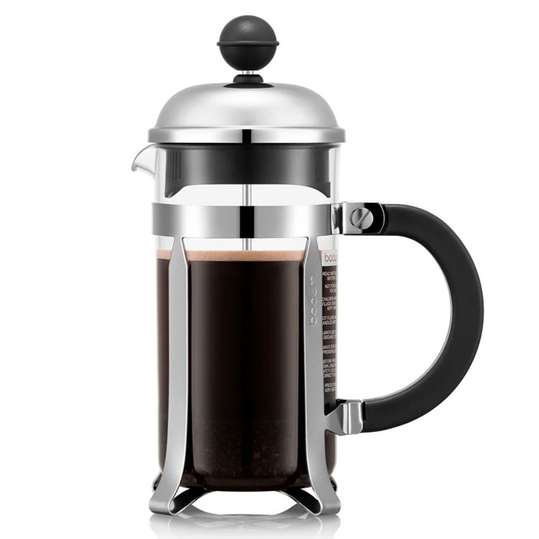 Chambord 3-Cup Glass French Press Coffee Maker - Chrome