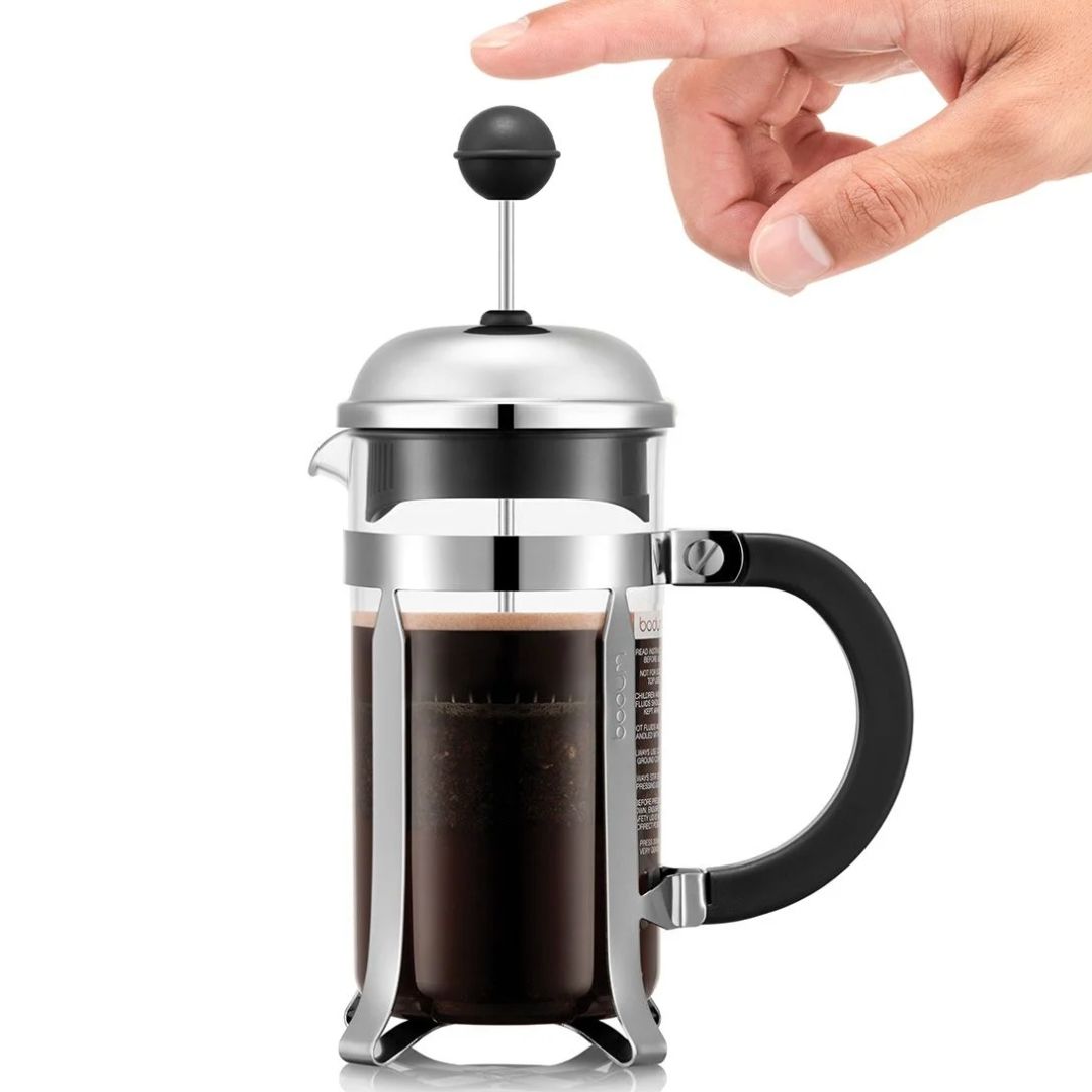 Chambord 3-Cup Glass French Press Coffee Maker - Chrome