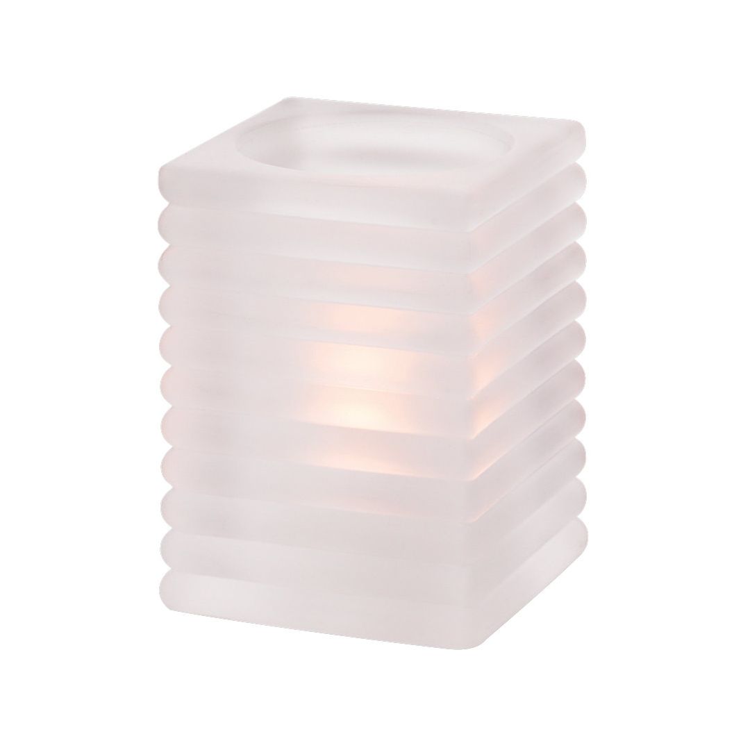 Lampe en forme de bloc satin 4 1/8" 