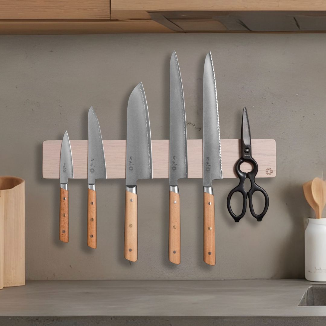 Barre à couteaux magnétique 16,5" - Chêne