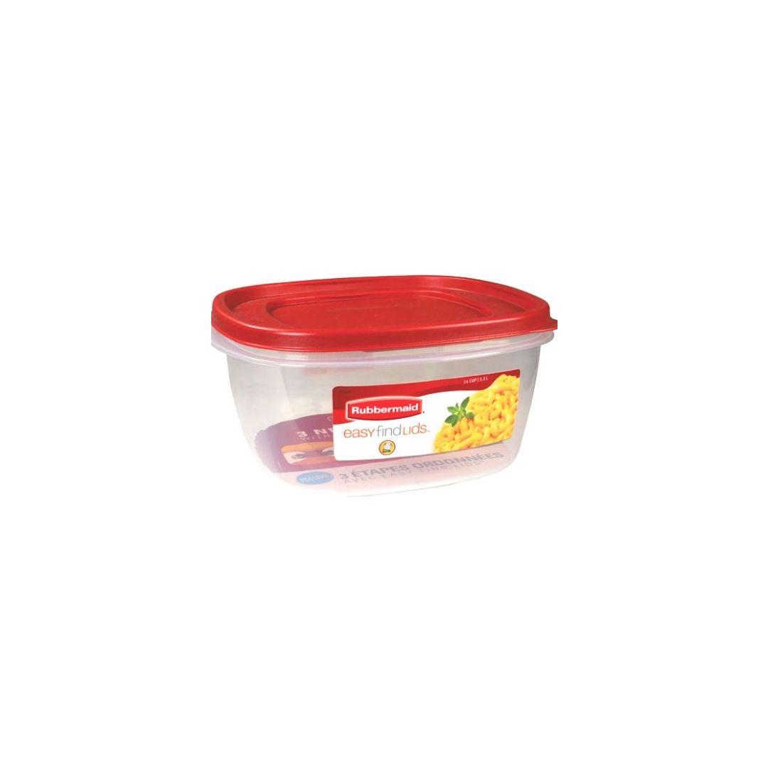 Contenant carré 14 tasses - Easy Find Lid
