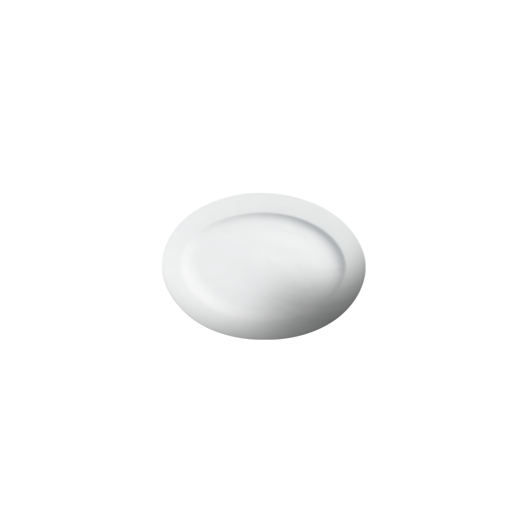 Assiette ovale 12" x 8,625" - Imperial White