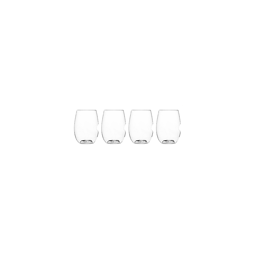 Ensemble de 4 verres à vin en plastique 16 oz