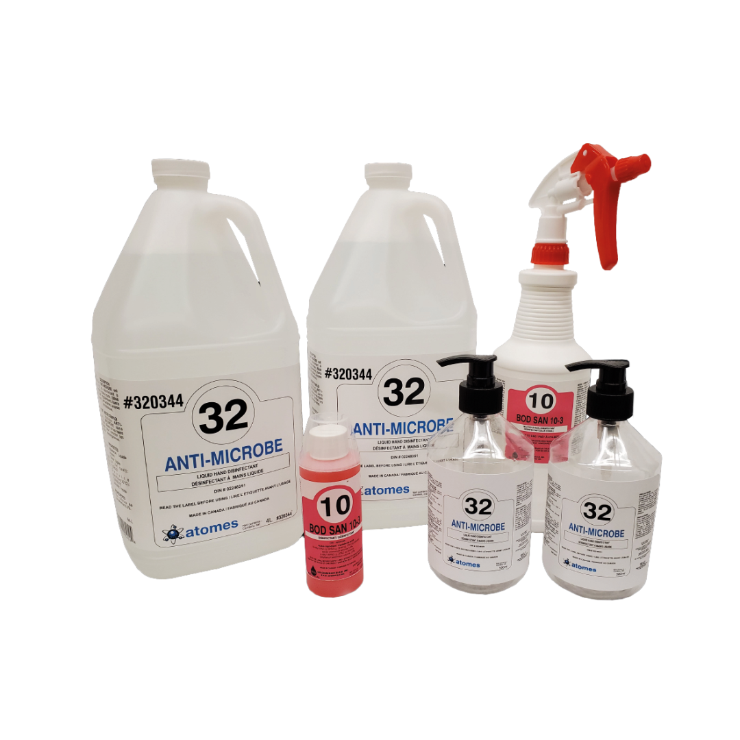 Ensemble de produits pour la désinfection