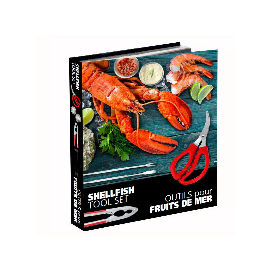 Ensemble 8 pièces outils pour fruits de mer
