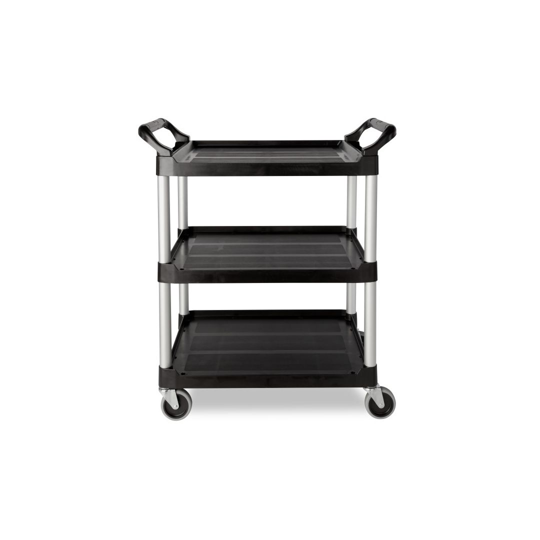 Chariot utilitaire en polypropylène 33,6" x 18,6" - Noir