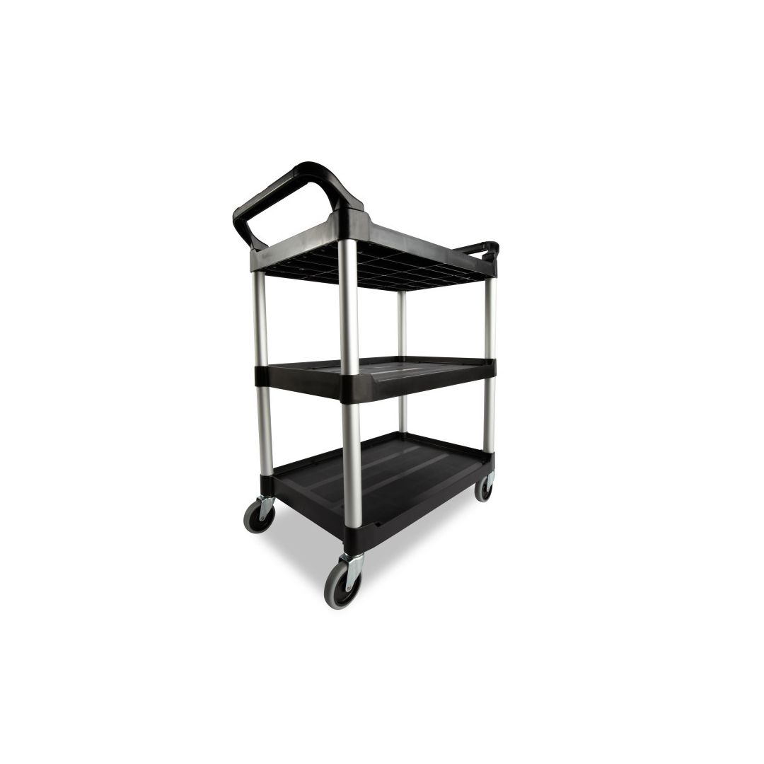Chariot utilitaire en polypropylène 33,6" x 18,6" - Noir