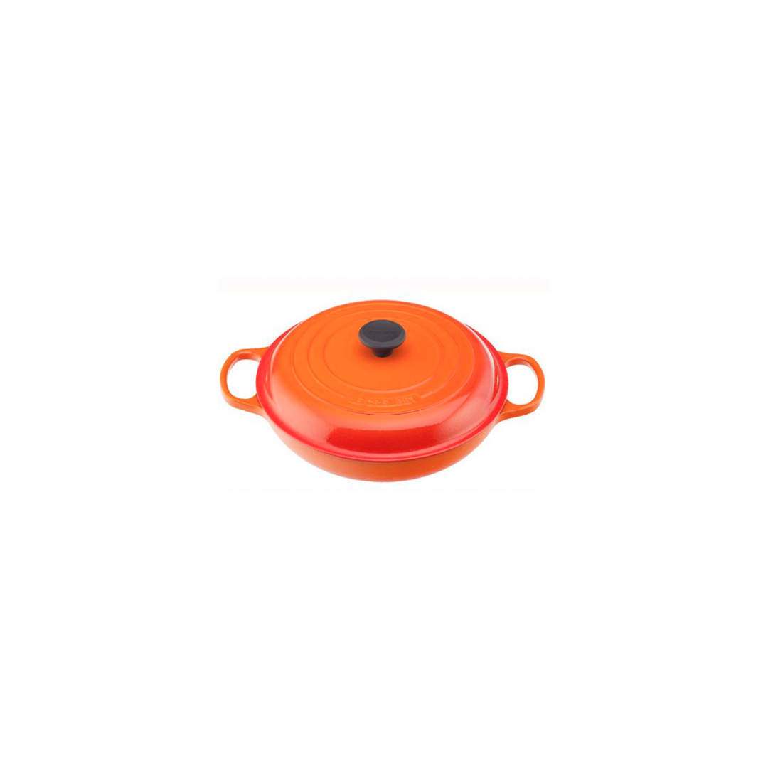 3.5 L Enamelled Cast Iron Braiser with Lid - Flame