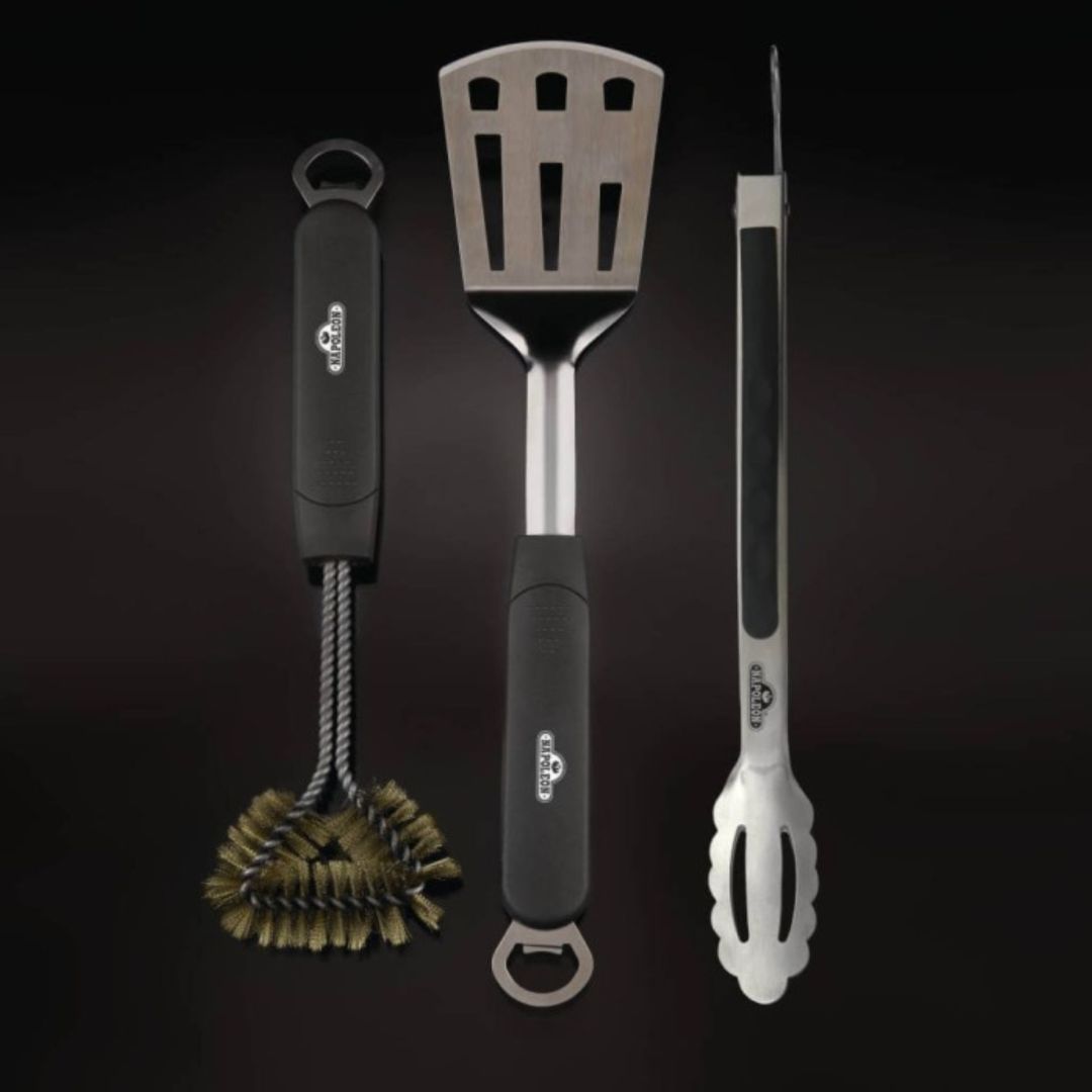 Ensemble pinces et spatule à tourner en acier inoxydable et brosse en laiton