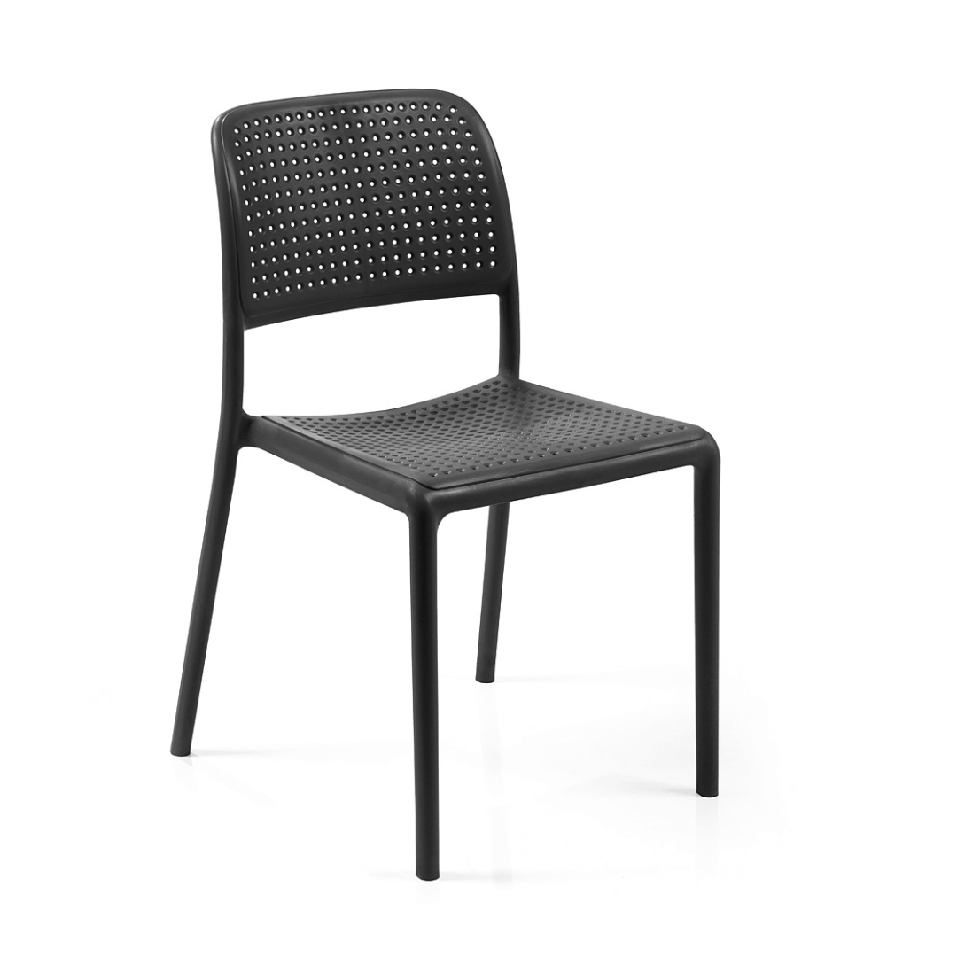 Chaise en résine Bora Bistrot - Anthracite