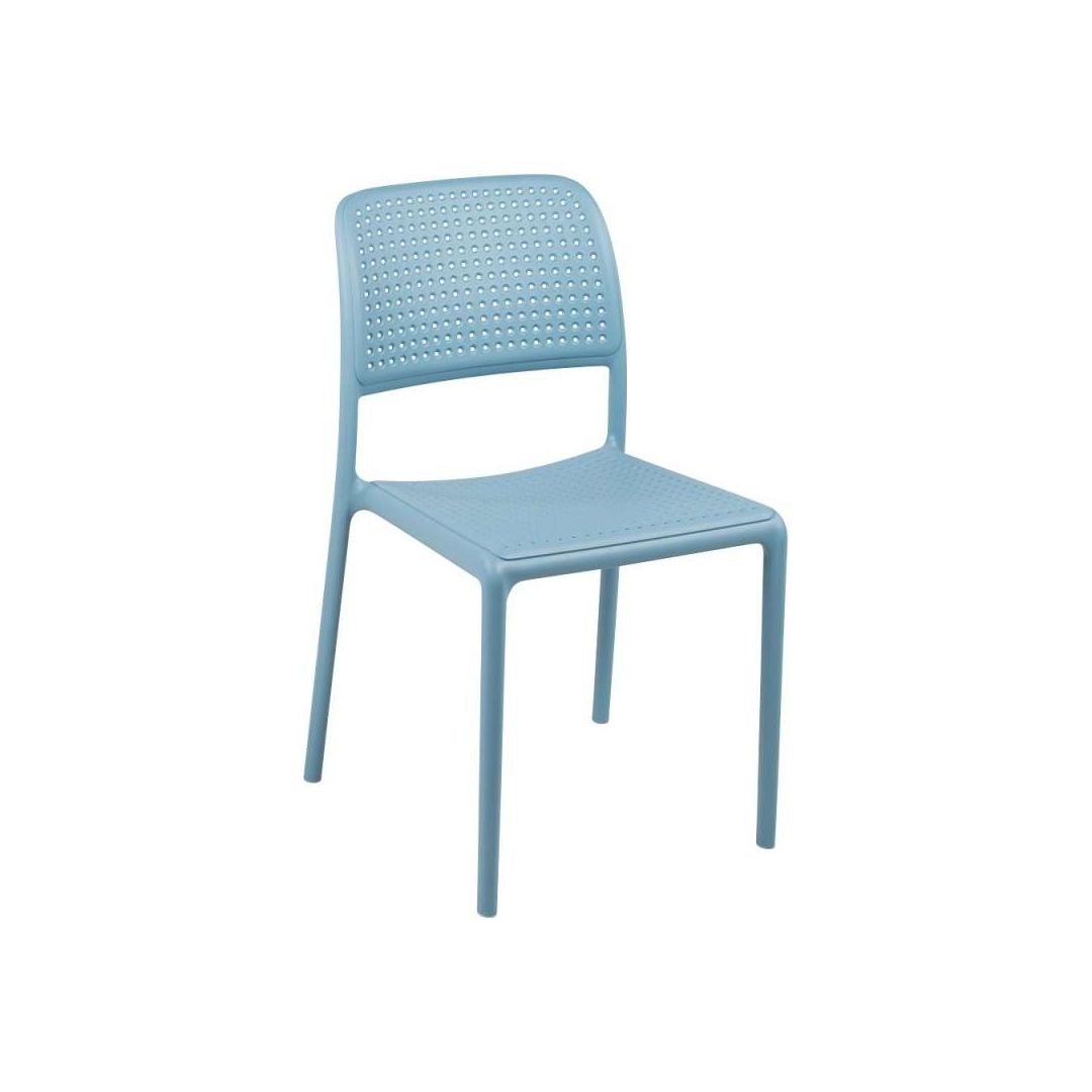 Chaise en résine Bora Bistrot - Celeste
