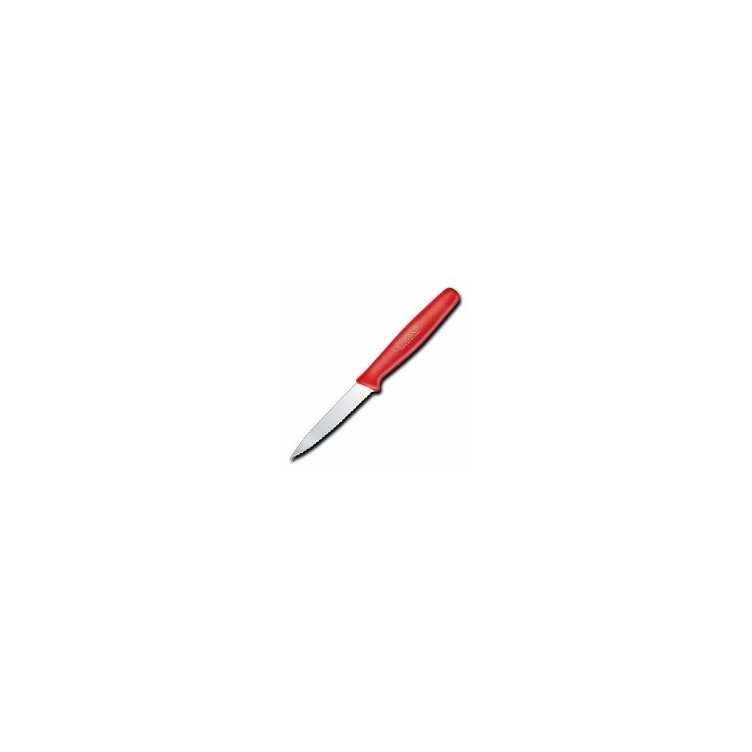 Couteau d'office dentelé 3,25" - Rouge