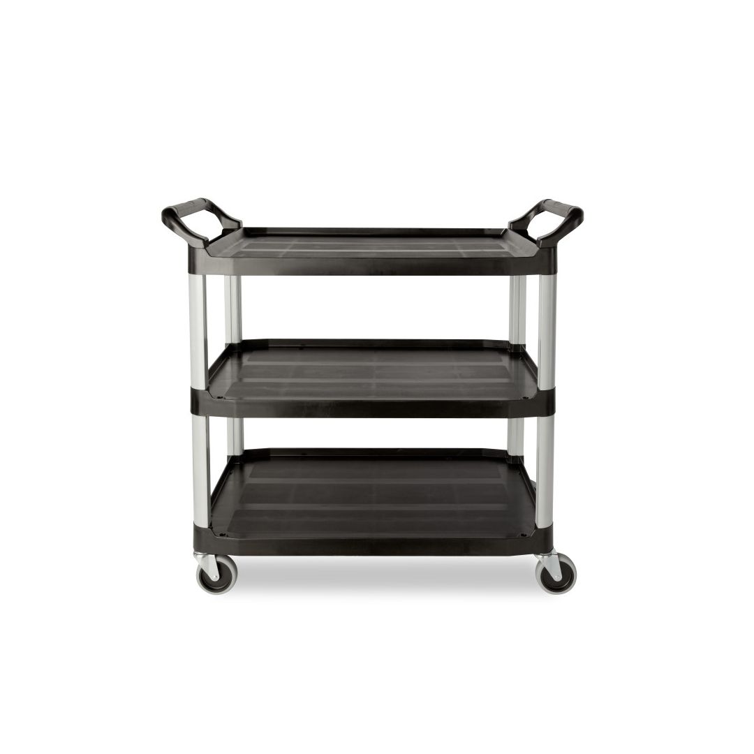 Chariot utilitaire en polypropylène 40,6" x 20" - Noir