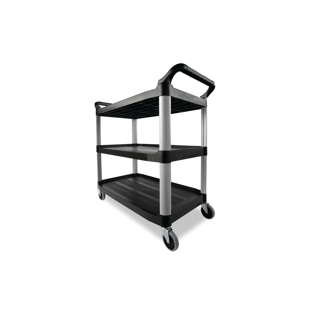Chariot utilitaire en polypropylène 40,6" x 20" - Noir