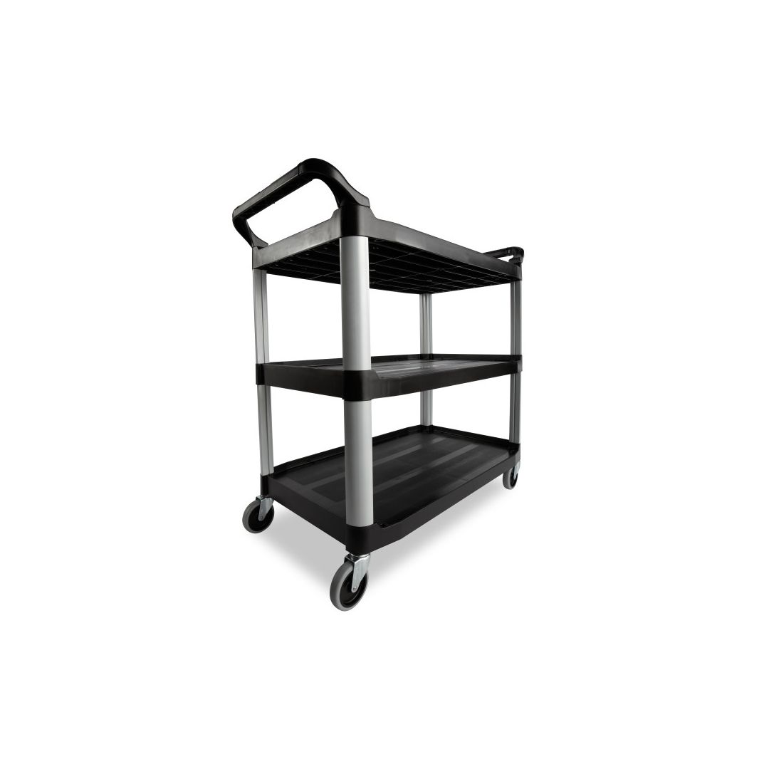 Chariot utilitaire en polypropylène 40,6" x 20" - Noir