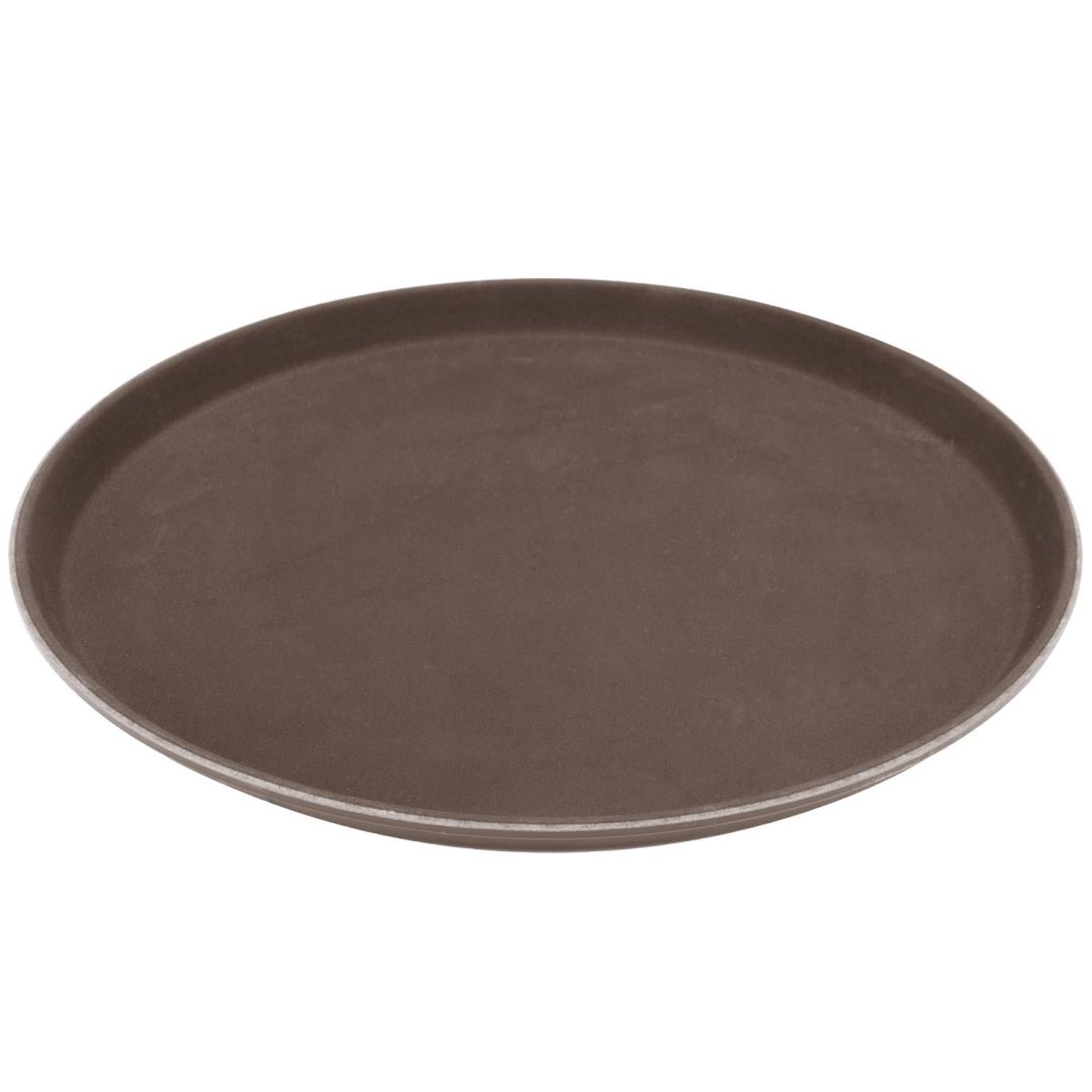 Plateau de service rond 14" - Brun