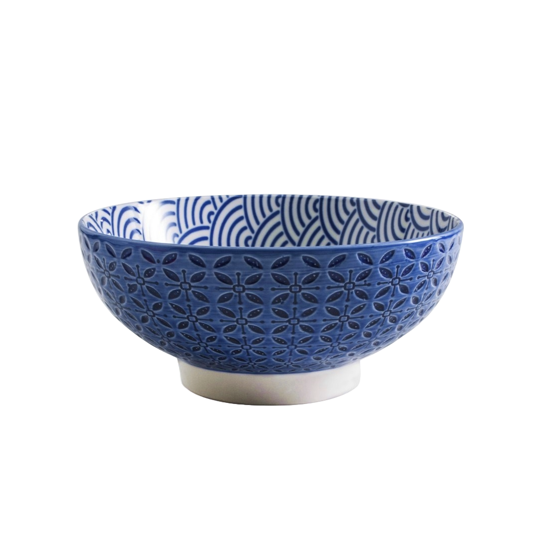 Bol sur pied rond 34 oz - Aster bleu