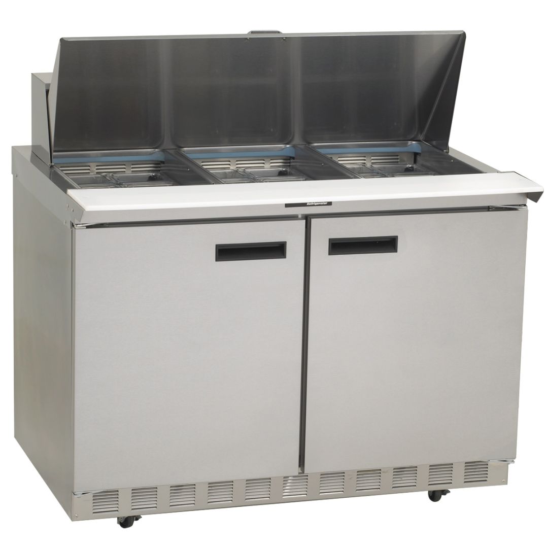 48" Refrigerated Salad Prep Table - 12 Food Pans