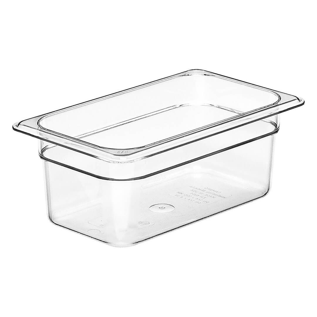 Bac gastronome transparent Camwear 4" - 1/4