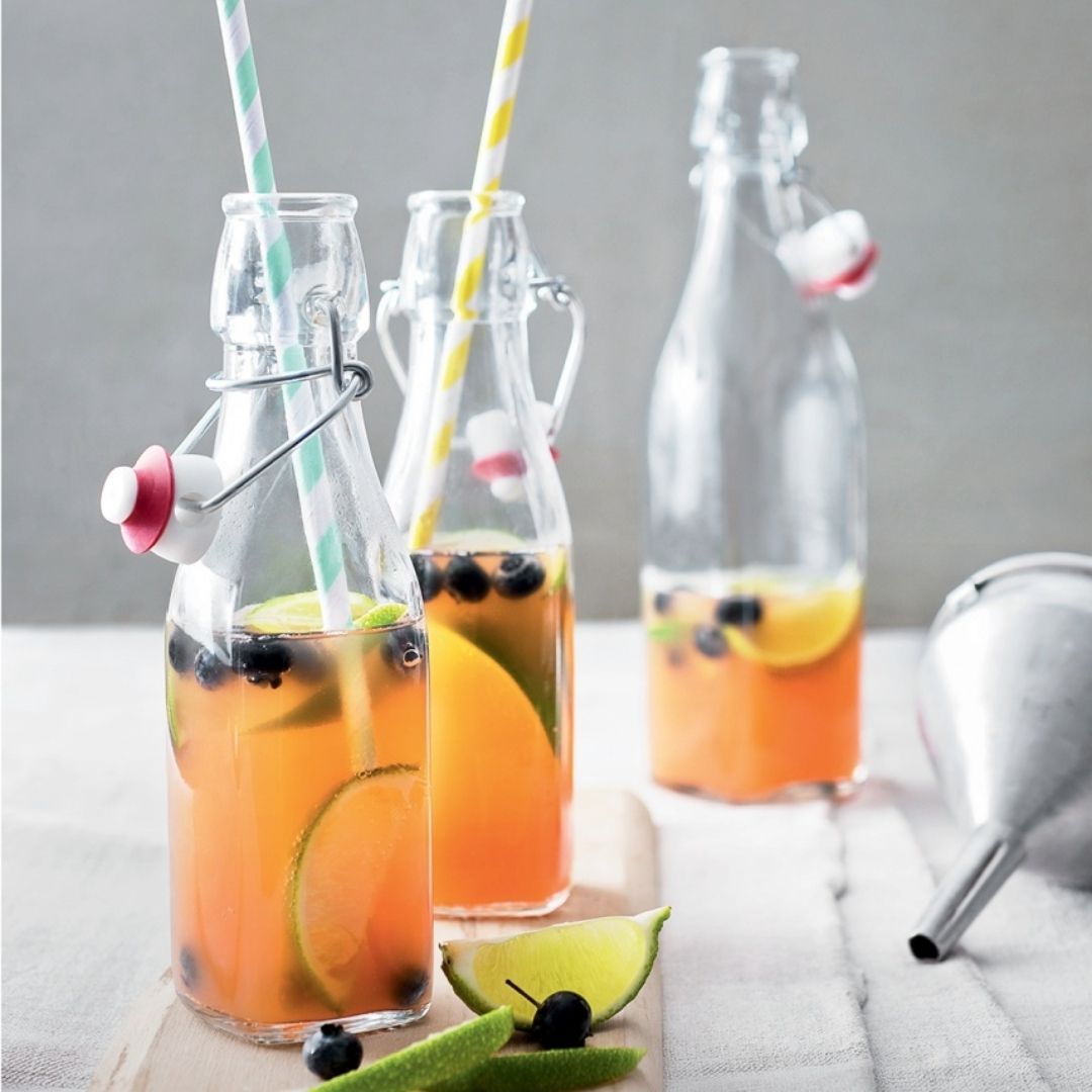 8.5 oz Swing Top Glass Bottle - Clear