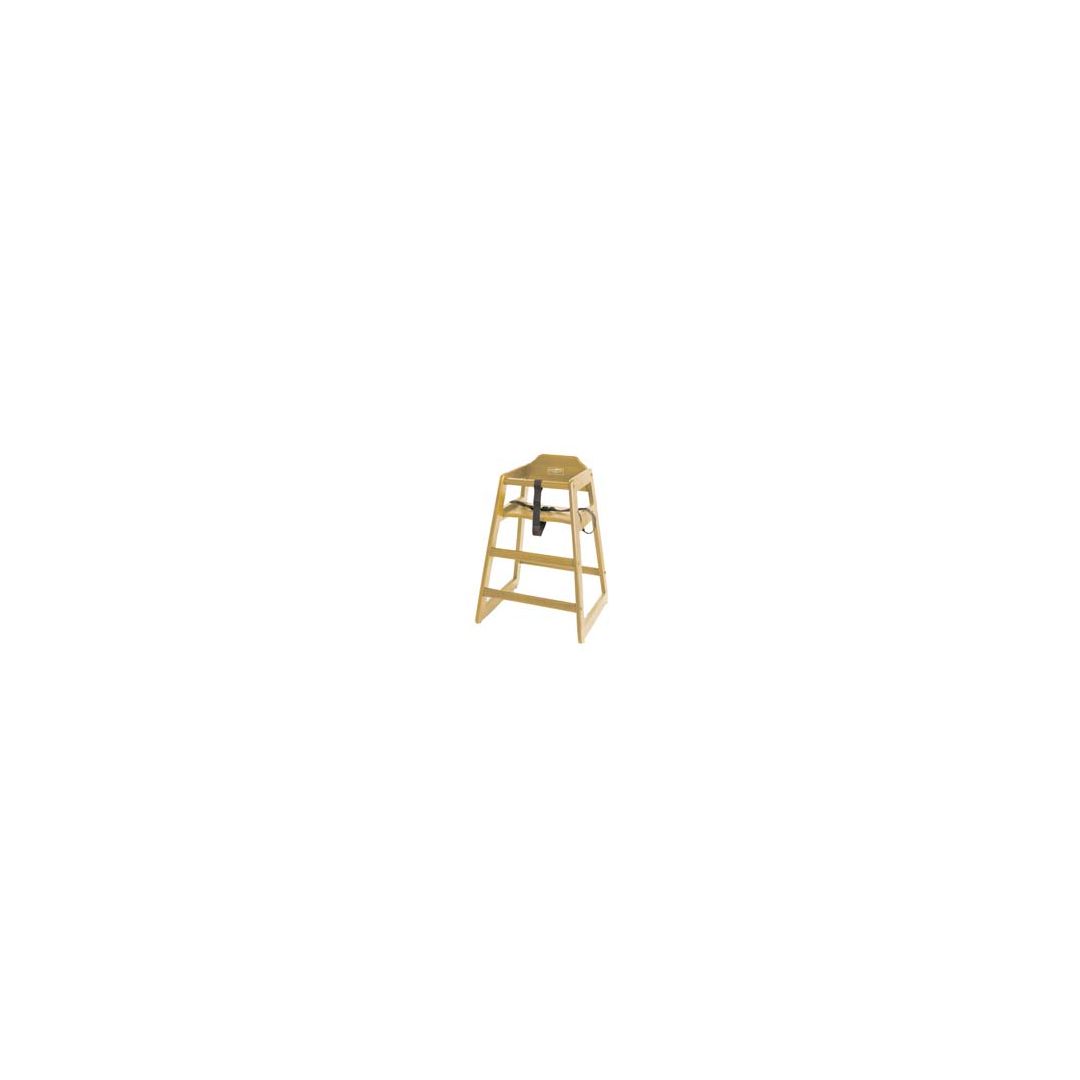 Chaise haute en bois