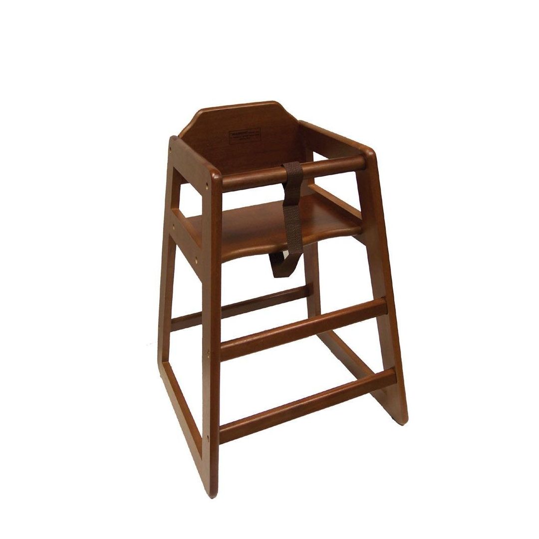 Chaise haute en bois