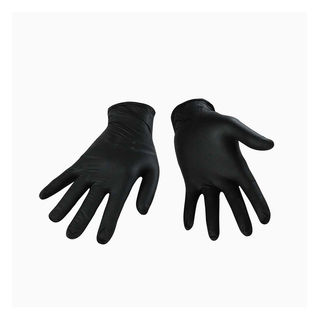 Gants jetables en nitrile noir - Large