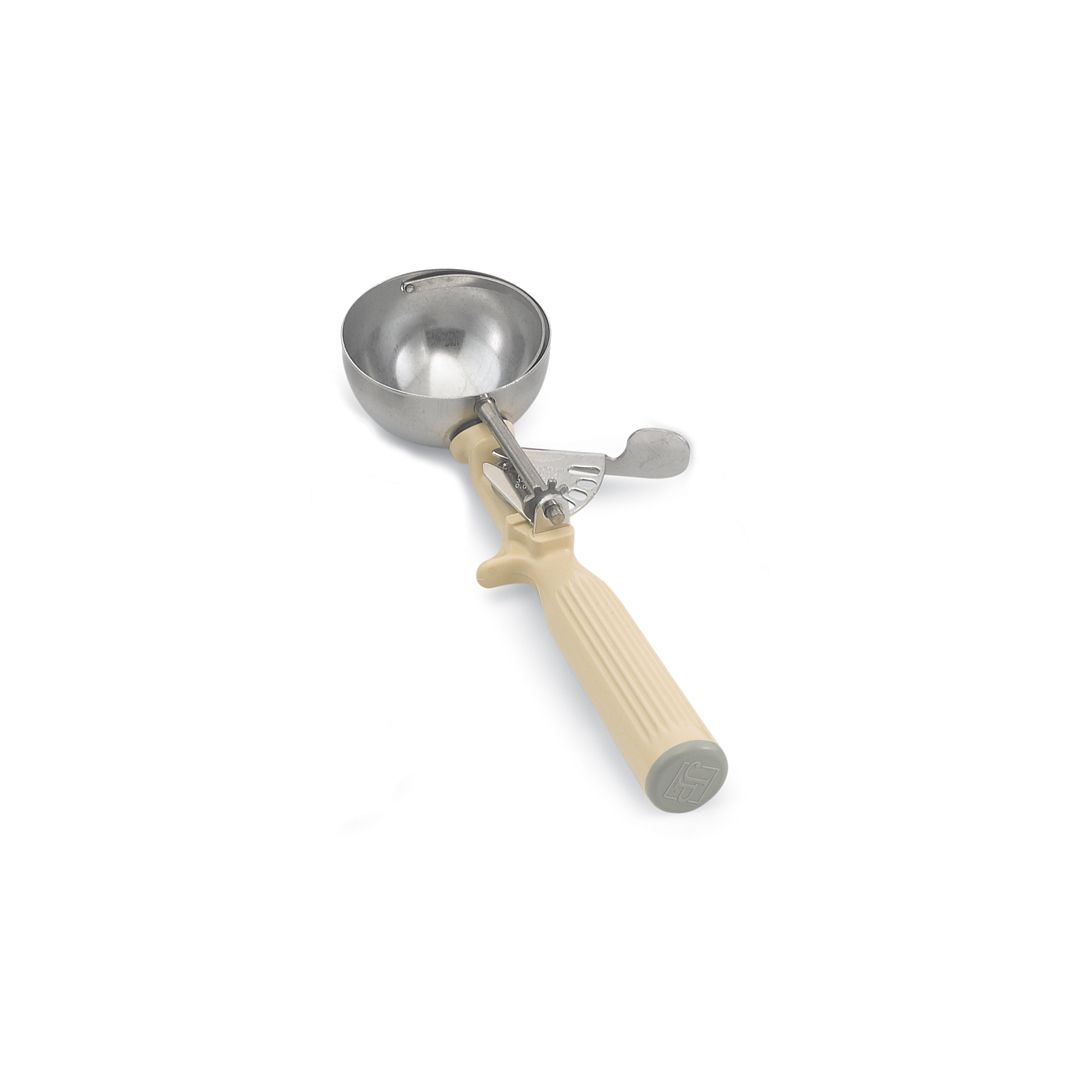 Cuillère à portion à pression #10 3-1/4 oz - Ivoire