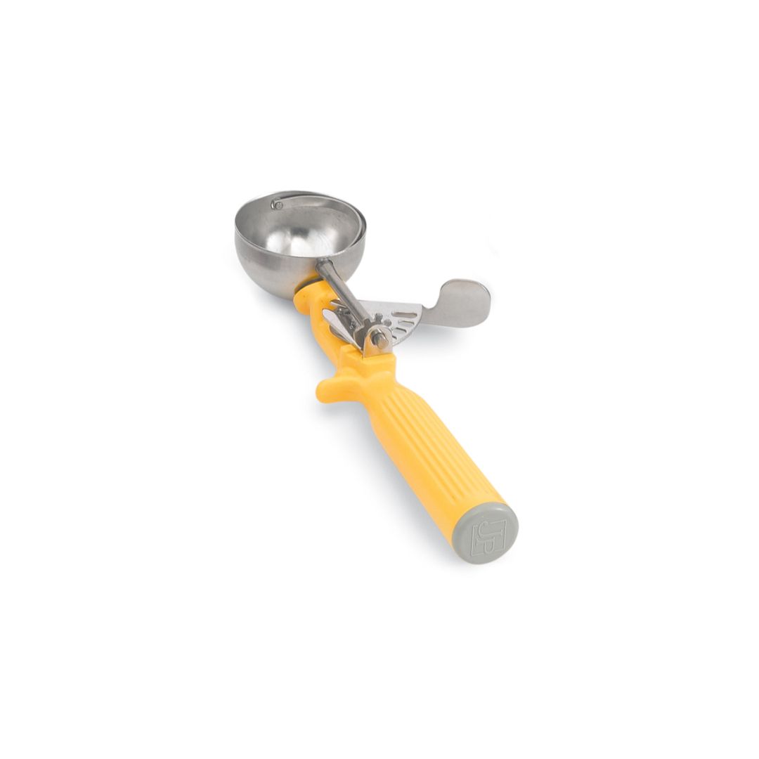 Cuillère à portion à pression #20 1-5/8 oz - Jaune