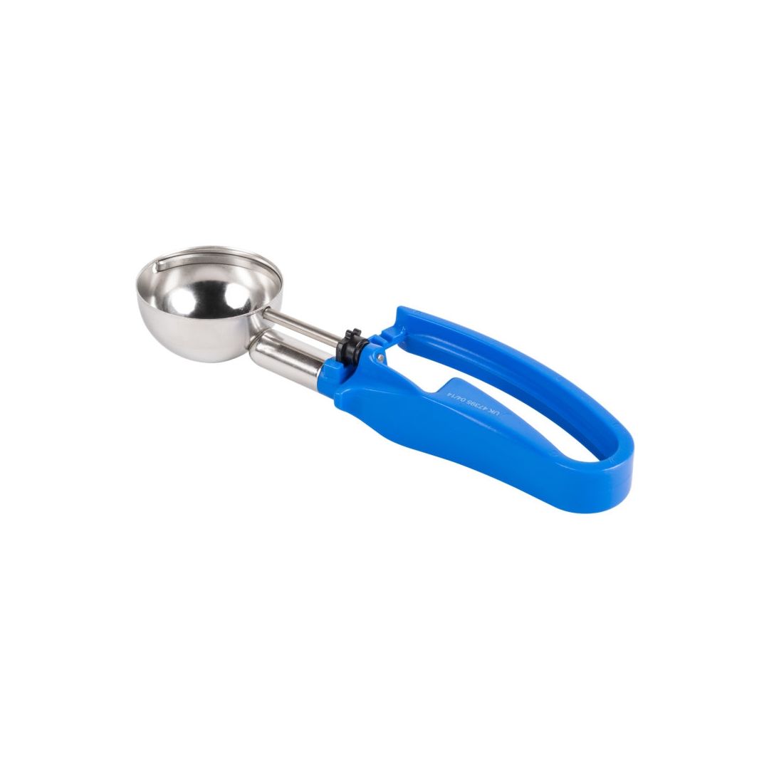 Cuillère à portion à pression #16 2 oz - Bleu