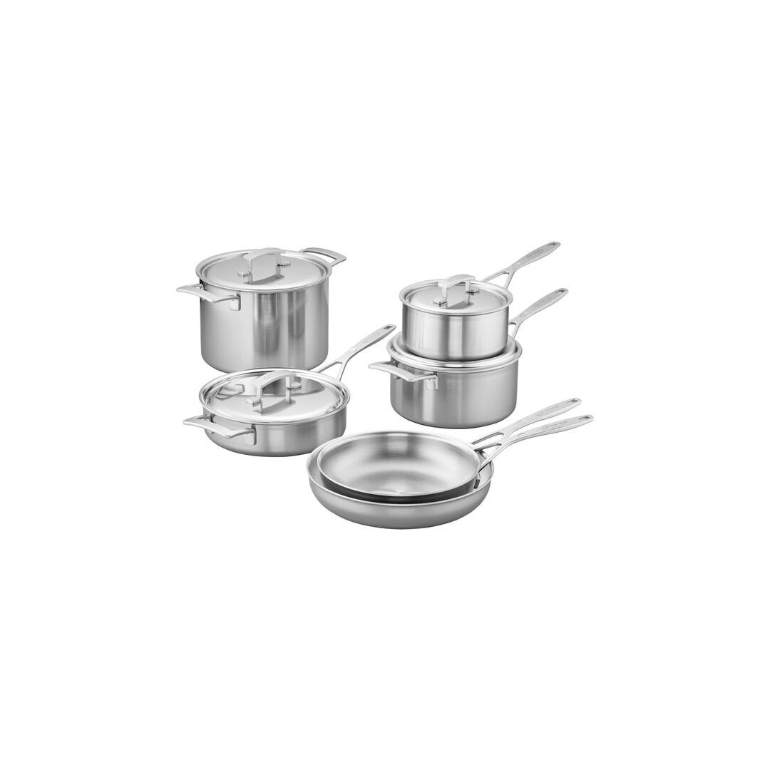 Batterie de cuisine en acier inoxydable dix pièces Industry