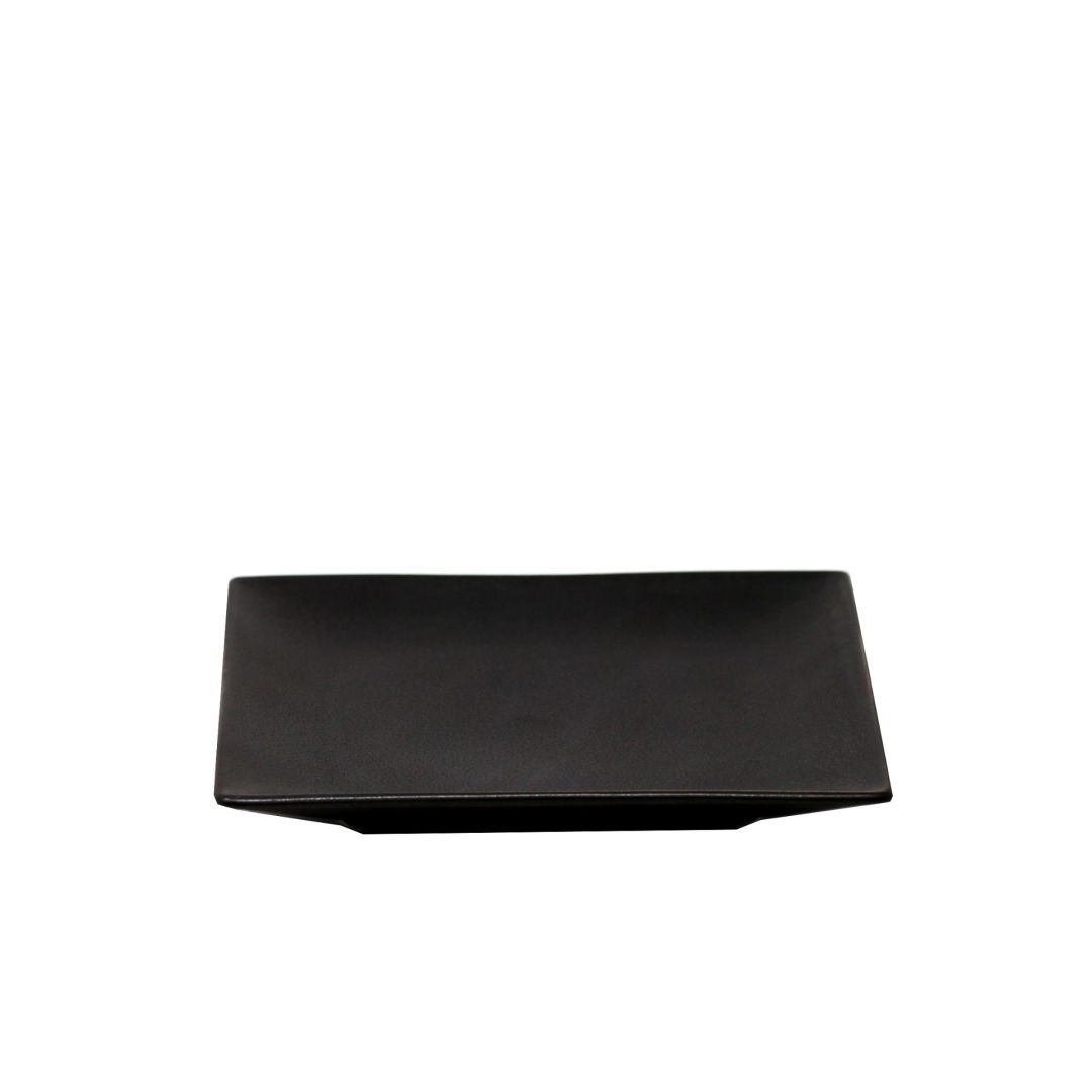 Assiette carrée 16 cm - Noir