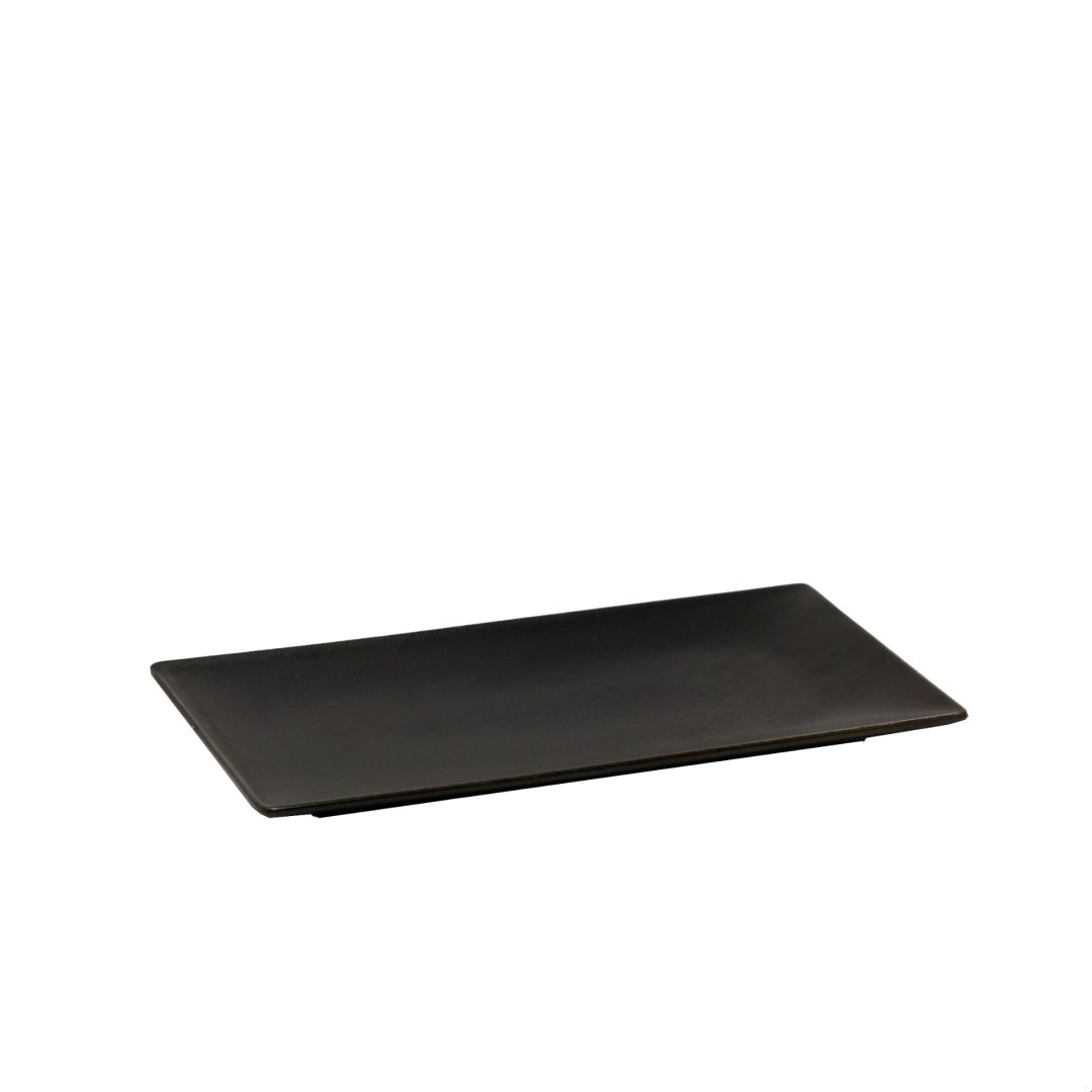 Assiette rectangulaire 9" x 5,5" - Noir
