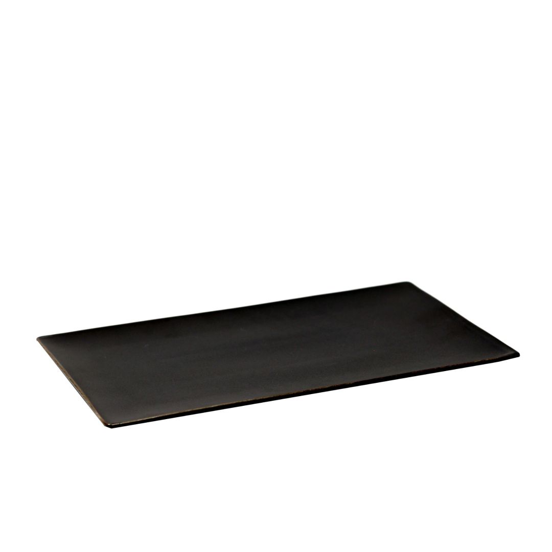Assiette rectangulaire 13,75" x 8" - Noir