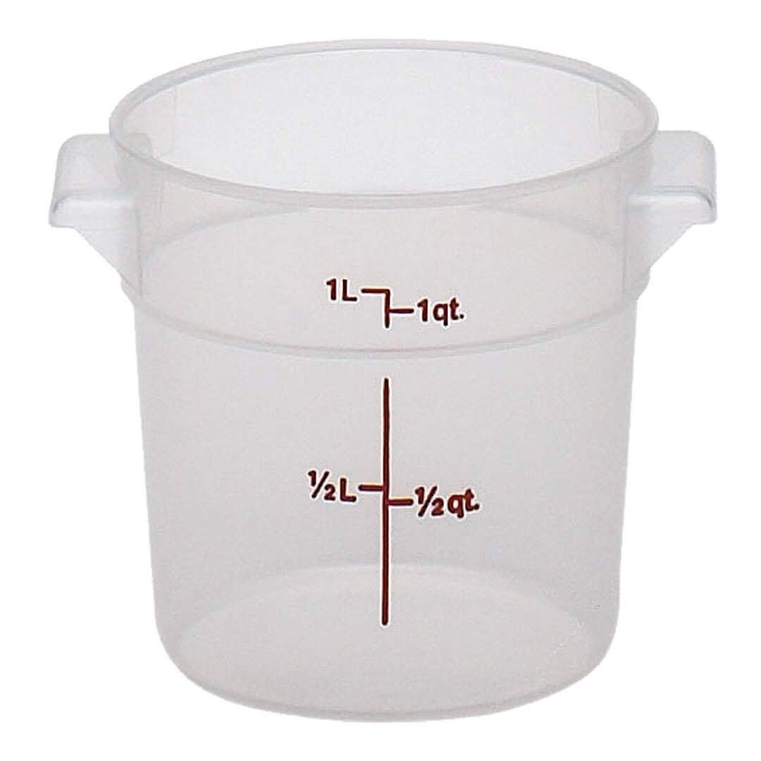 Récipient gradué rond 0,9 L - Translucide